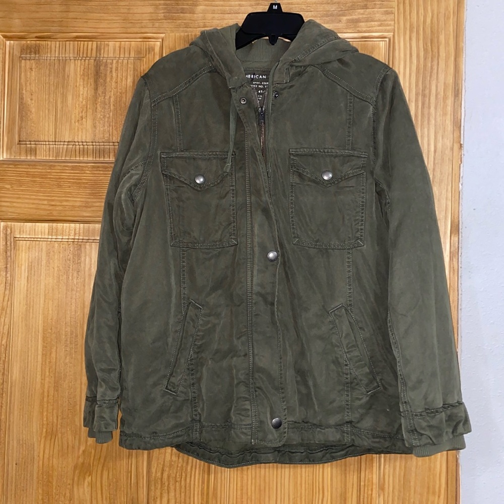 Green American Eagle coat